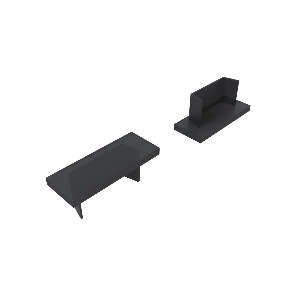 Комплект заглушек для алюминиевого профиля профилю 08-01/05-Ч 10шт Apeyron 3-08-01/05-Ч