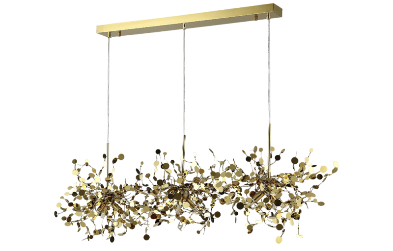 Подвесной светильник Crystal Lux GARDEN SP3х3 L1200 GOLD Подвесной светильник Crystal Lux GARDEN SP3х3 L1200 GOLD