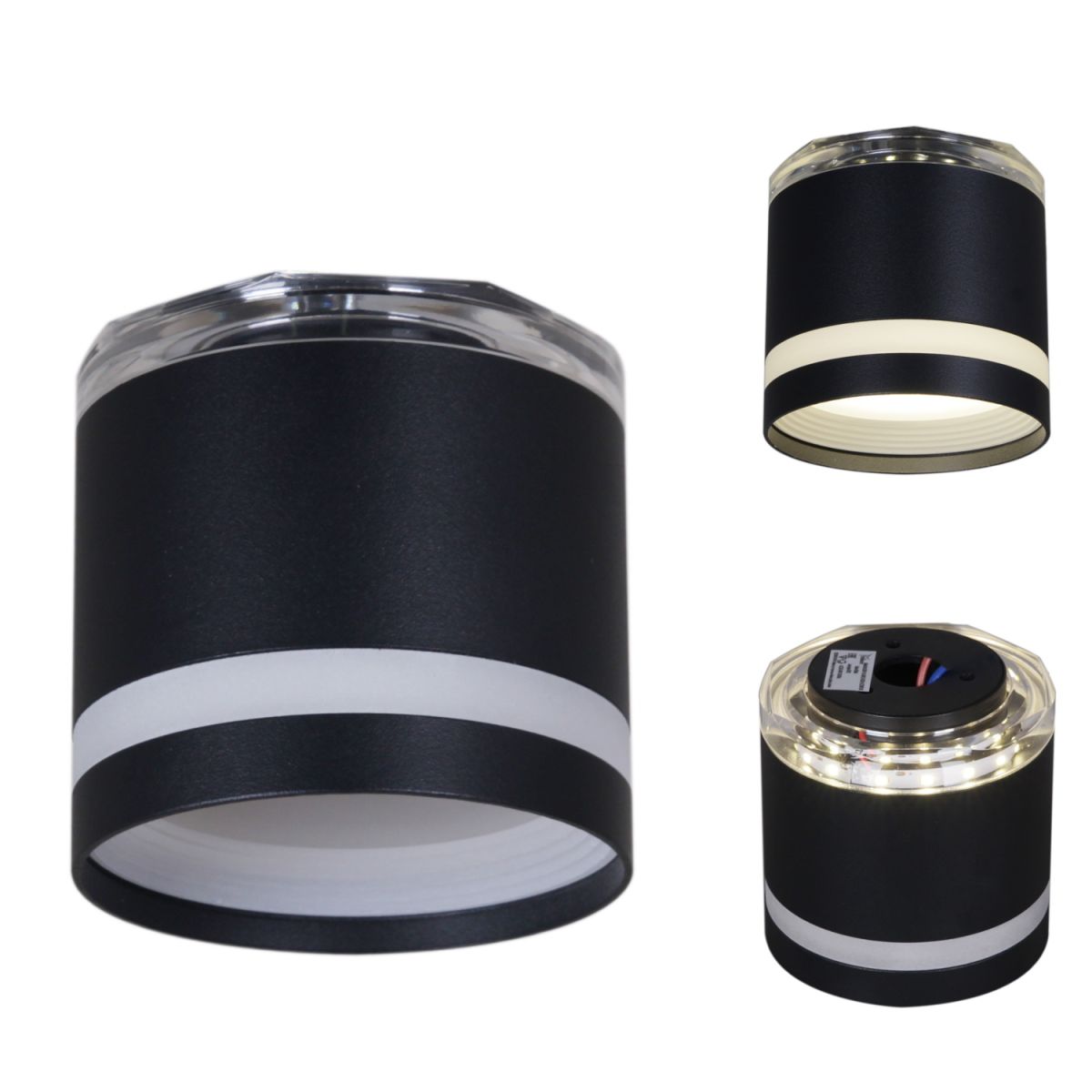 Накладной светильник Reluce 53001-9.5-001LD GX53+LED3W BK Накладной светильник Reluce 53001-9.5-001LD GX53+LED3W BK
