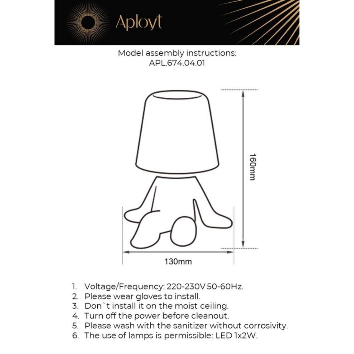 Настольная лампа Aployt Nina APL.674.04.01
