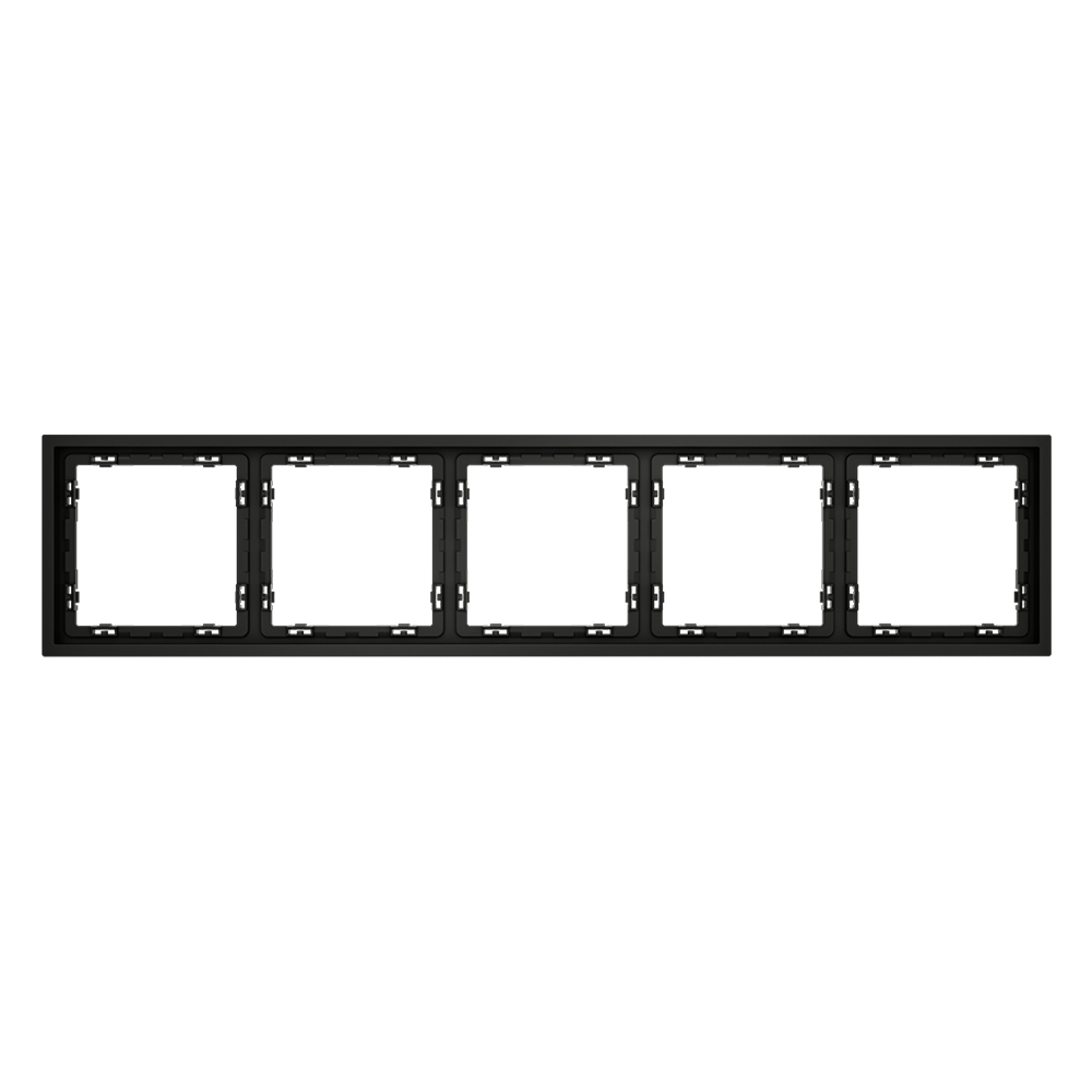 Рамка на 5 постов Voltum S70 VLS100508 (черный матовый)