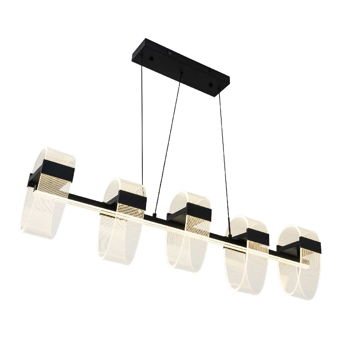 Подвесная люстра LED4U L7708-1200 BK Подвесная люстра LED4U L7708-1200 BK