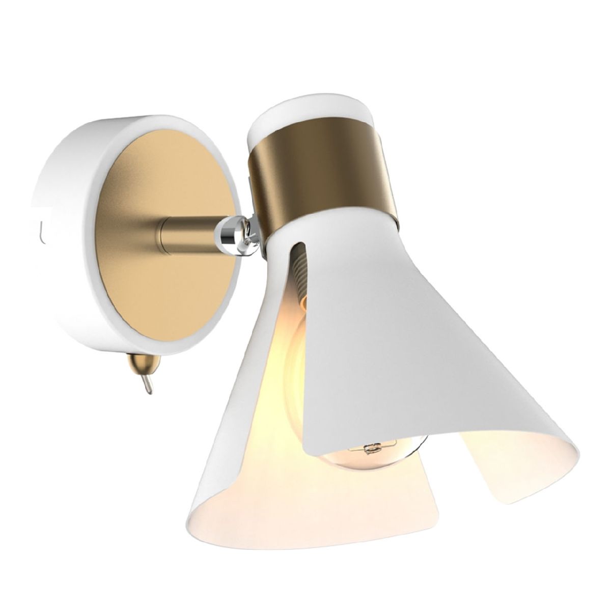 Спот IMEX MD.8312-1-W-WH+AB Спот IMEX MD.8312-1-W-WH+AB