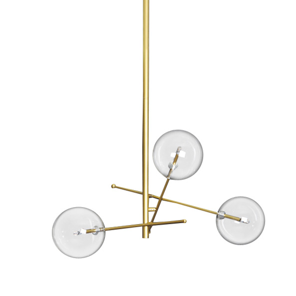 Люстра на штанге Delight Collection Globe Mobile 9307P-3A gold Люстра на штанге Delight Collection Globe Mobile 9307P-3A gold