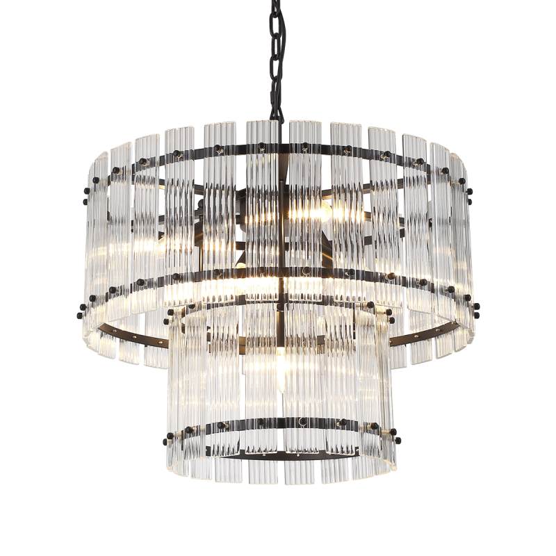 Подвесная люстра Delight Collection Ruby KG1112P-7 black/clear Подвесная люстра Delight Collection Ruby KG1112P-7 black/clear