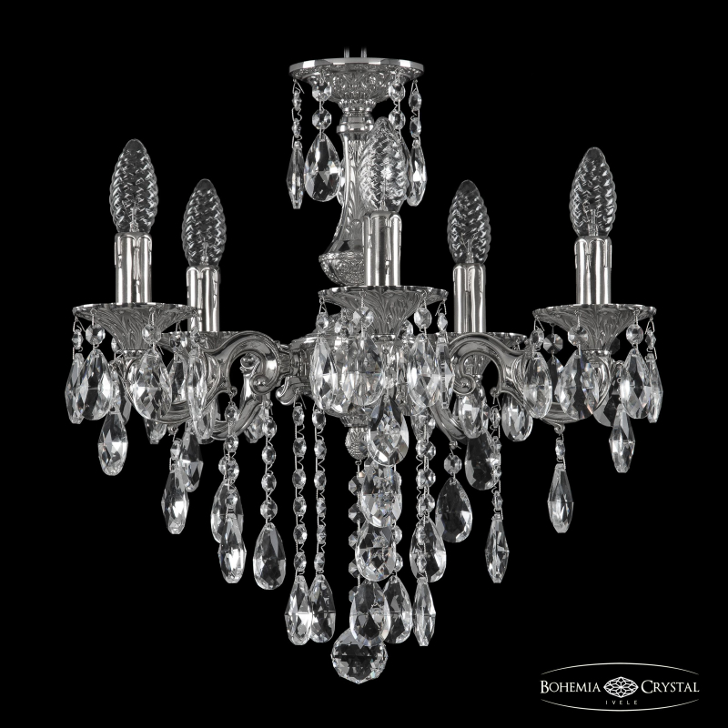 Подвесная люстра Bohemia Ivele Crystal Verona 72101/5/125 B Ni