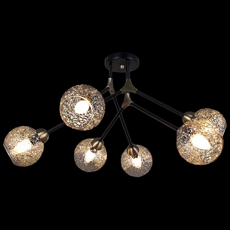 Люстра на штанге Illumico IL0264-6CSQ-79 BK AB Люстра на штанге Illumico IL0264-6CSQ-79 BK AB