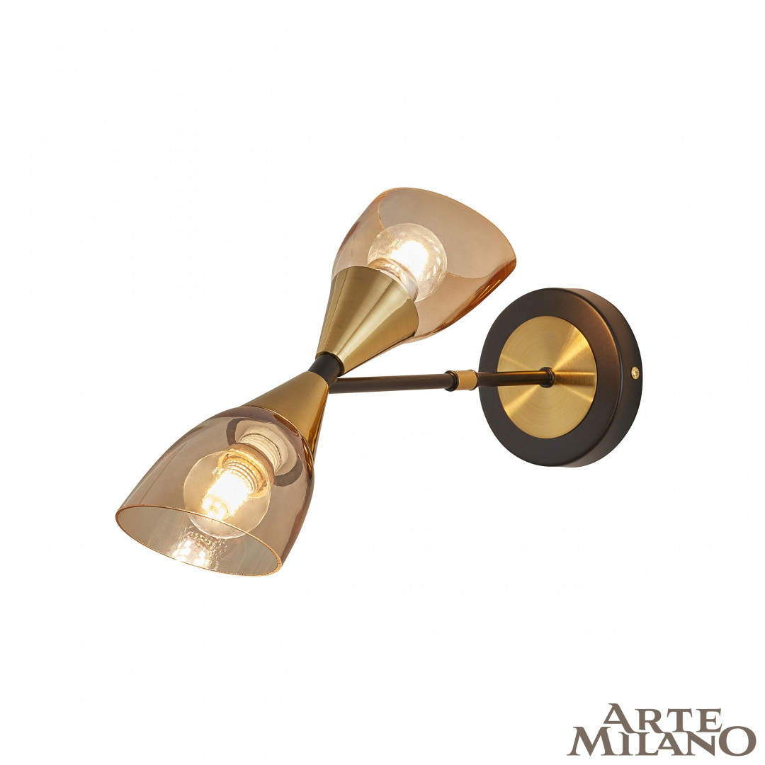 Бра Arte Milano Neapolis 276708/2B BK/GD Бра Arte Milano Neapolis 276708/2B BK/GD