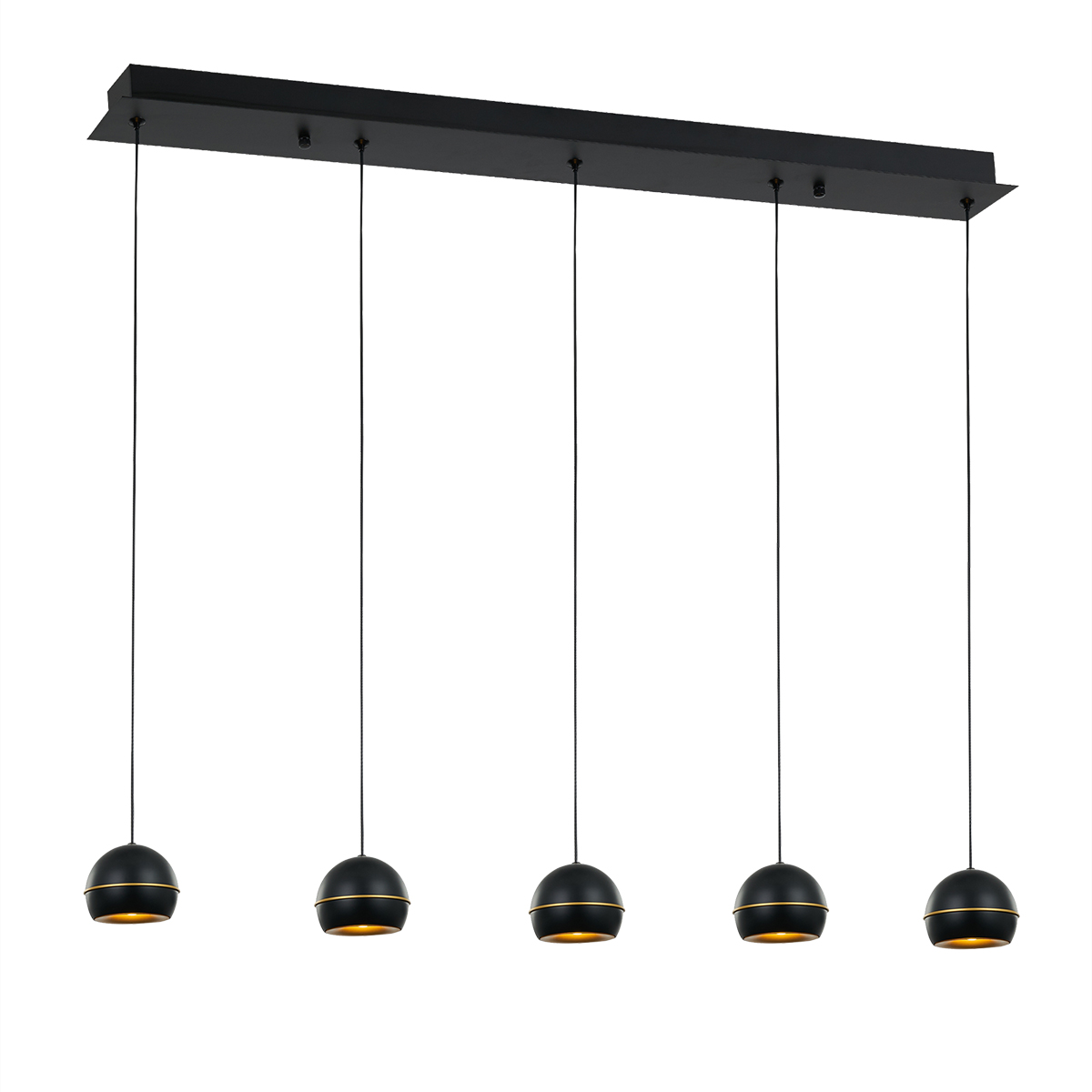 Подвесная люстра DeLight Collection MD21001034-5B black/gold