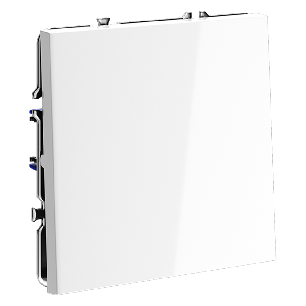 Проходной переключатель одноклавишный Voltum S70 VLS010301 (белый глянцевый)