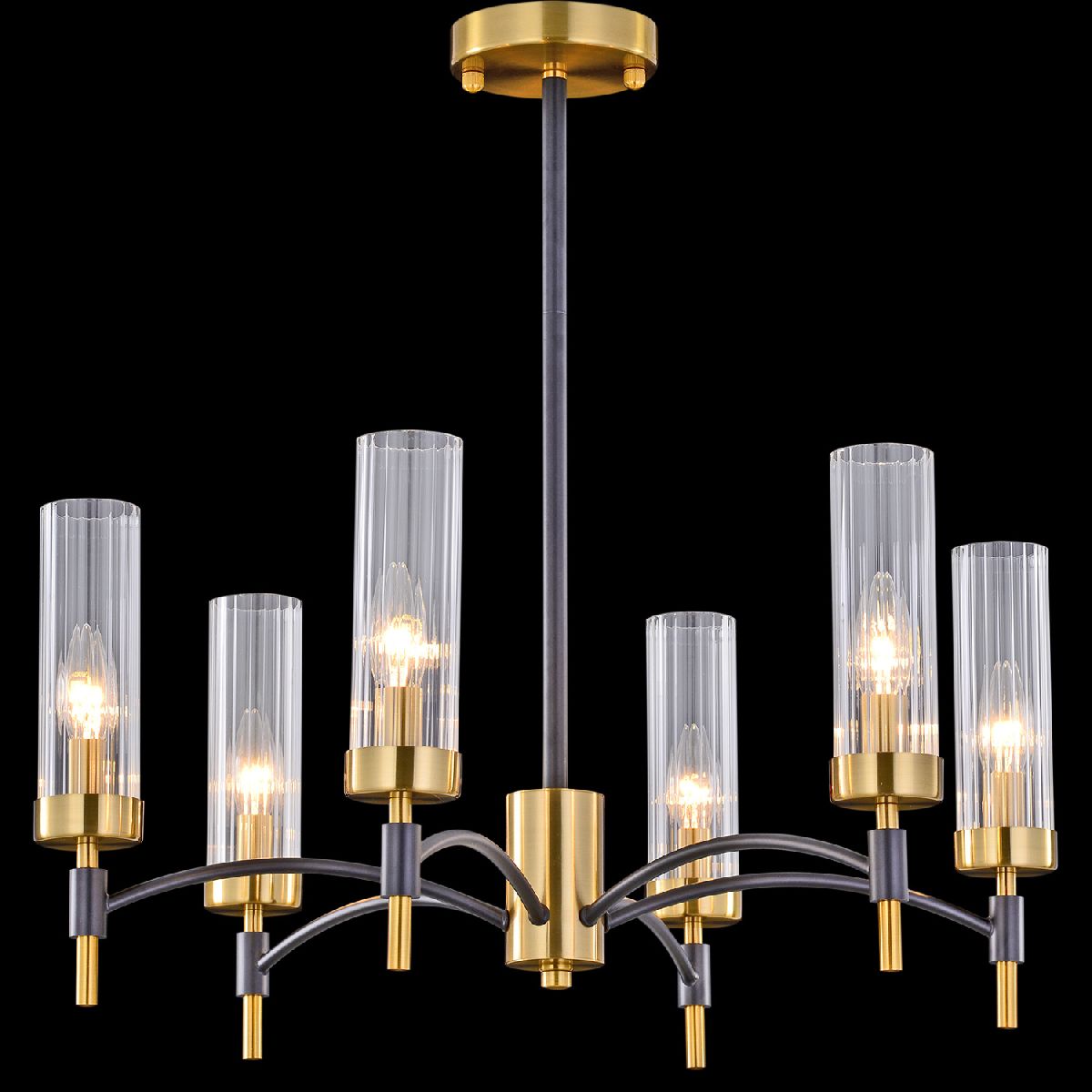 Люстра на штанге Illumico IL5177-6PLS-29 BRASS TUBO Люстра на штанге Illumico IL5177-6PLS-29 BRASS TUBO