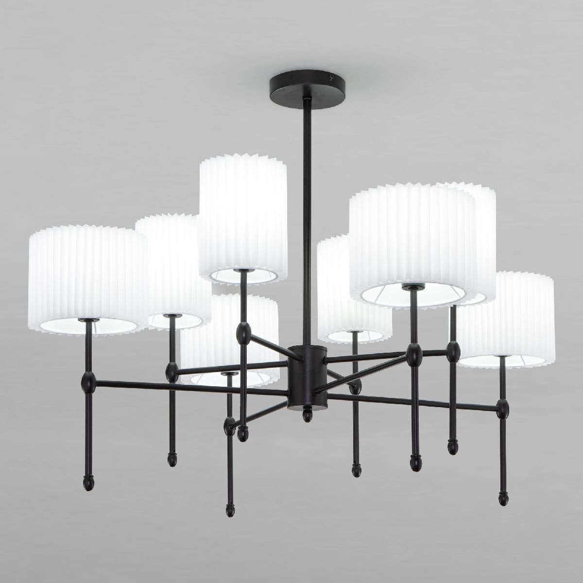 Люстра на штанге Eurosvet Notturno 60162/8 черный Smart a065663 Люстра на штанге Eurosvet Notturno 60162/8 черный Smart a065663
