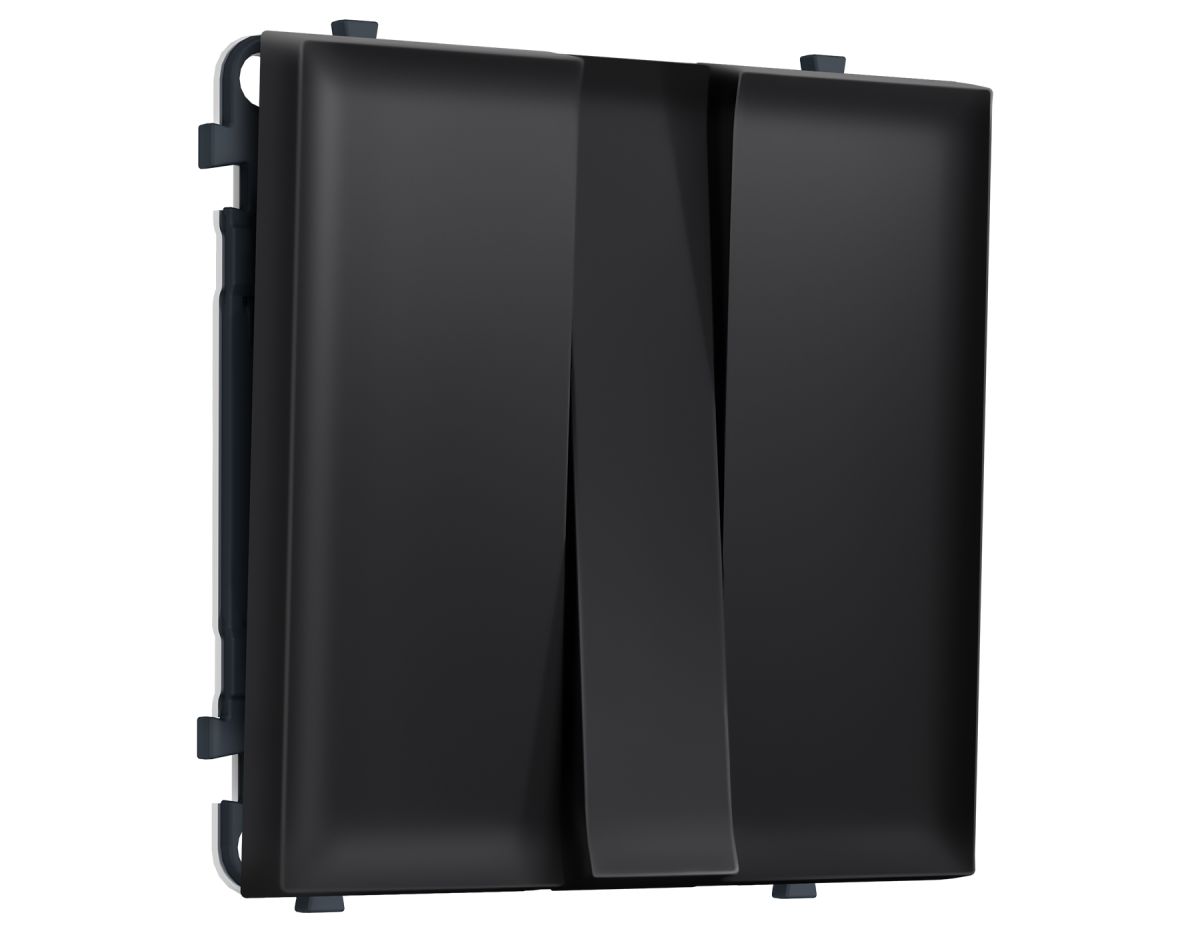 Комплект механизма 3-кл выключателя SIGMA Черный матовый 10A-250V QUANT PRO Ambrella Volt MS805010 (SP8050, PR133)