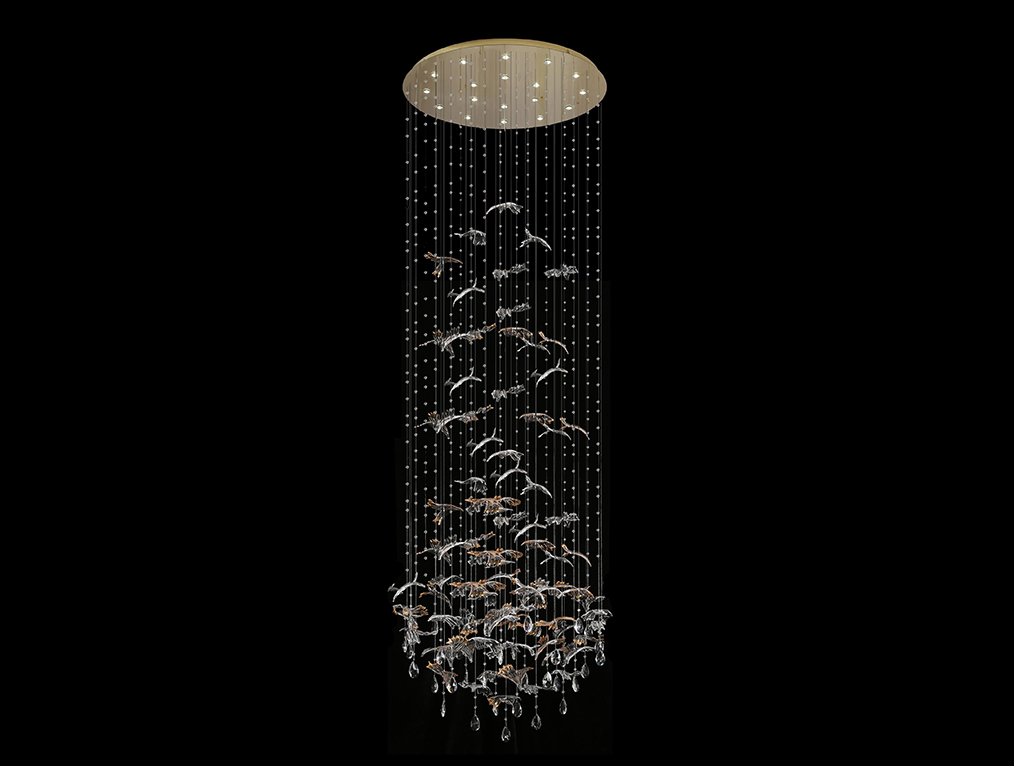 Подвесная люстра Newport 8220/300 С gold polished М0071219