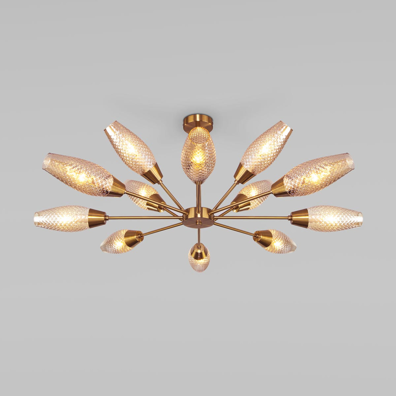 Потолочная люстра Eurosvet Thalia 60140/12 золото Потолочная люстра Eurosvet Thalia 60140/12 золото