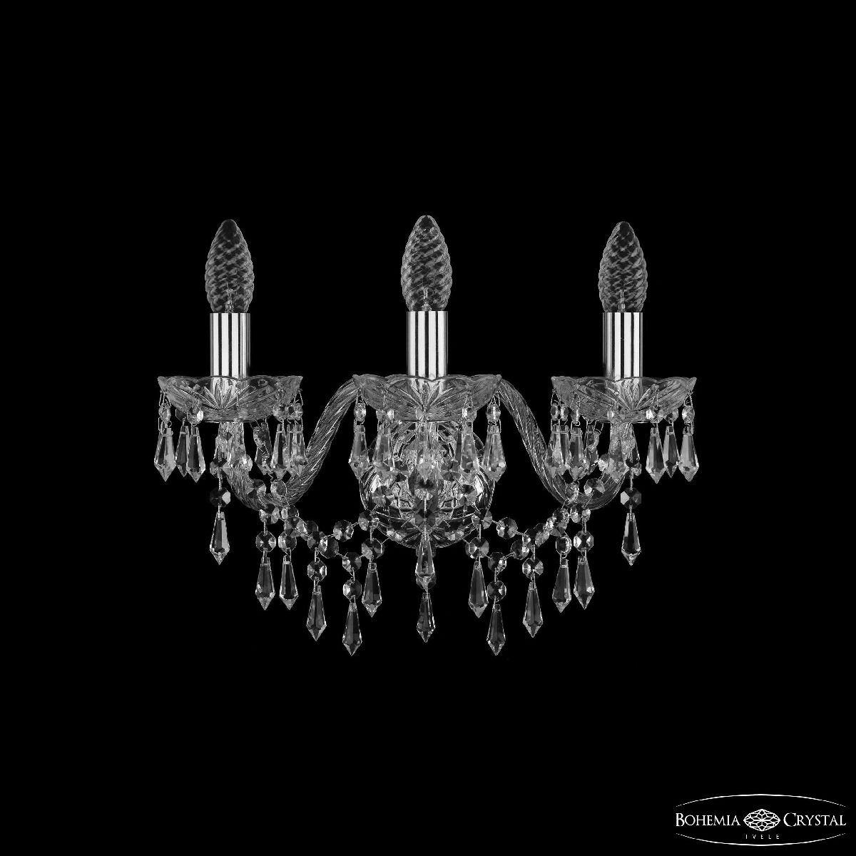 Бра Bohemia Ivele Crystal 1403B/3/160 Ni Бра Bohemia Ivele Crystal 1403B/3/160 Ni