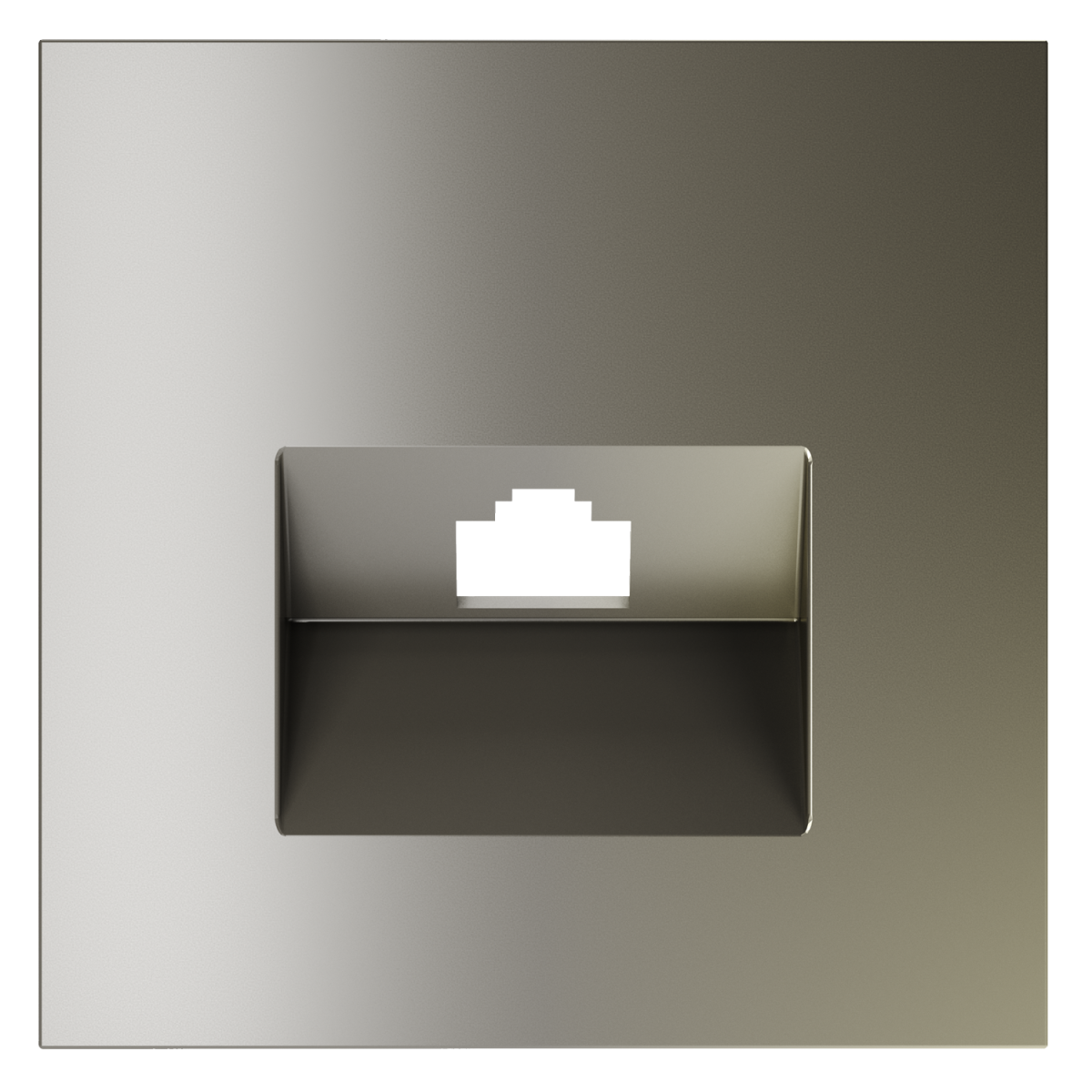 Накладка для розетки компьютерной RJ45 кат.6 Voltum S70 (шелк) VLS001304