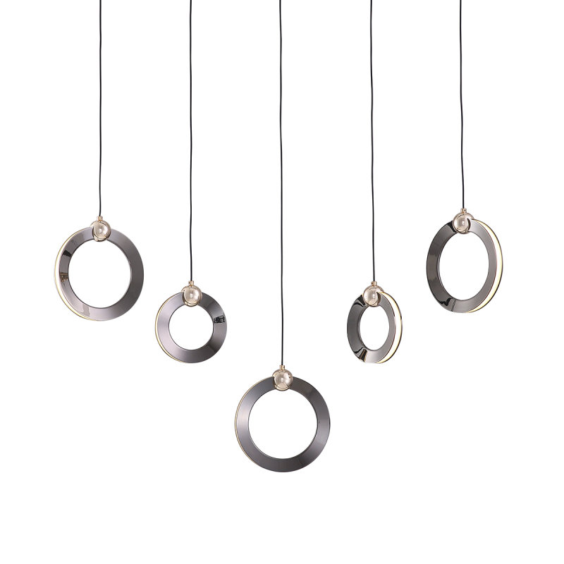 Подвесной светильник Delight Collection P0675 P0675-5B pearl black Подвесной светильник Delight Collection P0675 P0675-5B pearl black