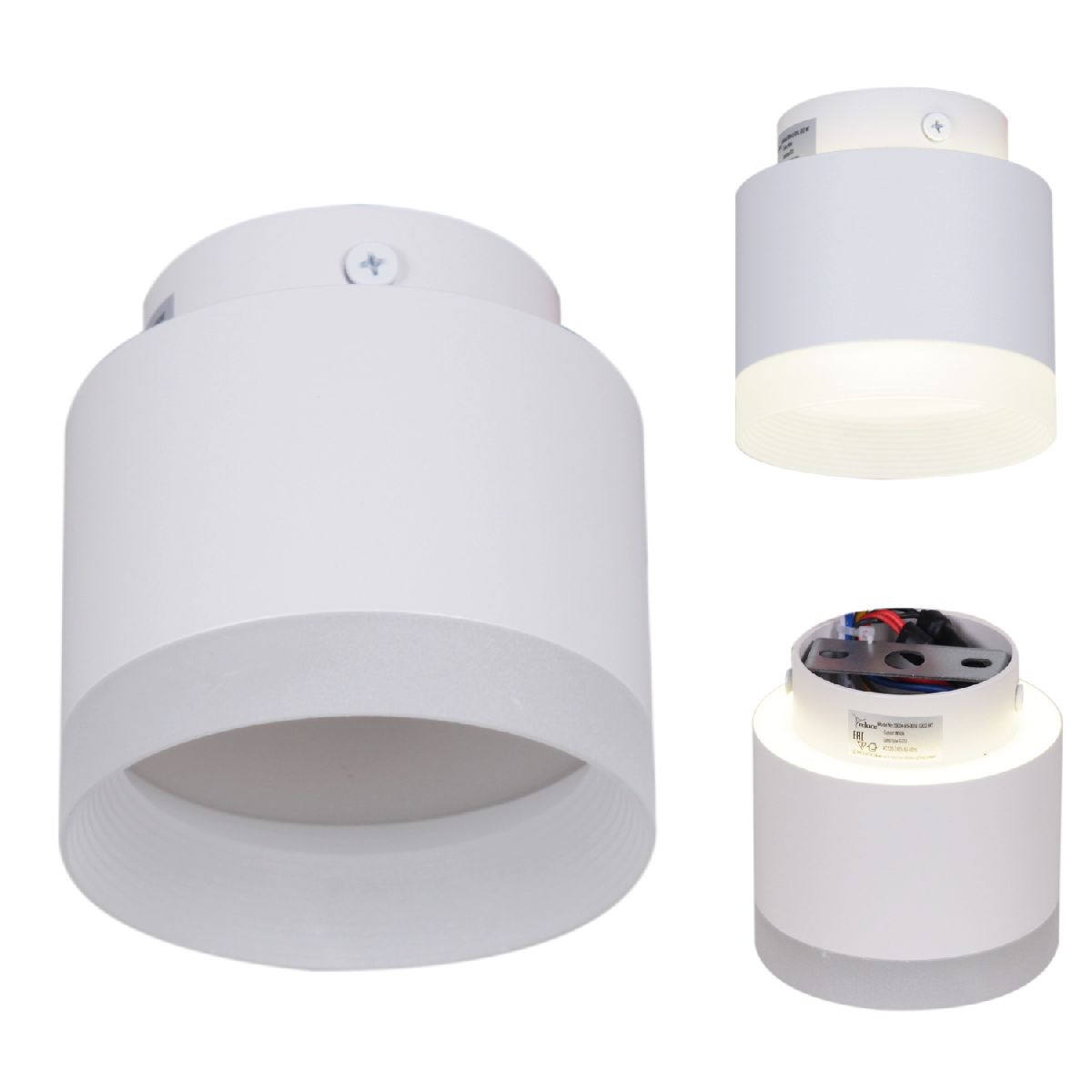 Накладной светильник Reluce 53004-9.5-001IL GX53+LED3W WT Накладной светильник Reluce 53004-9.5-001IL GX53+LED3W WT