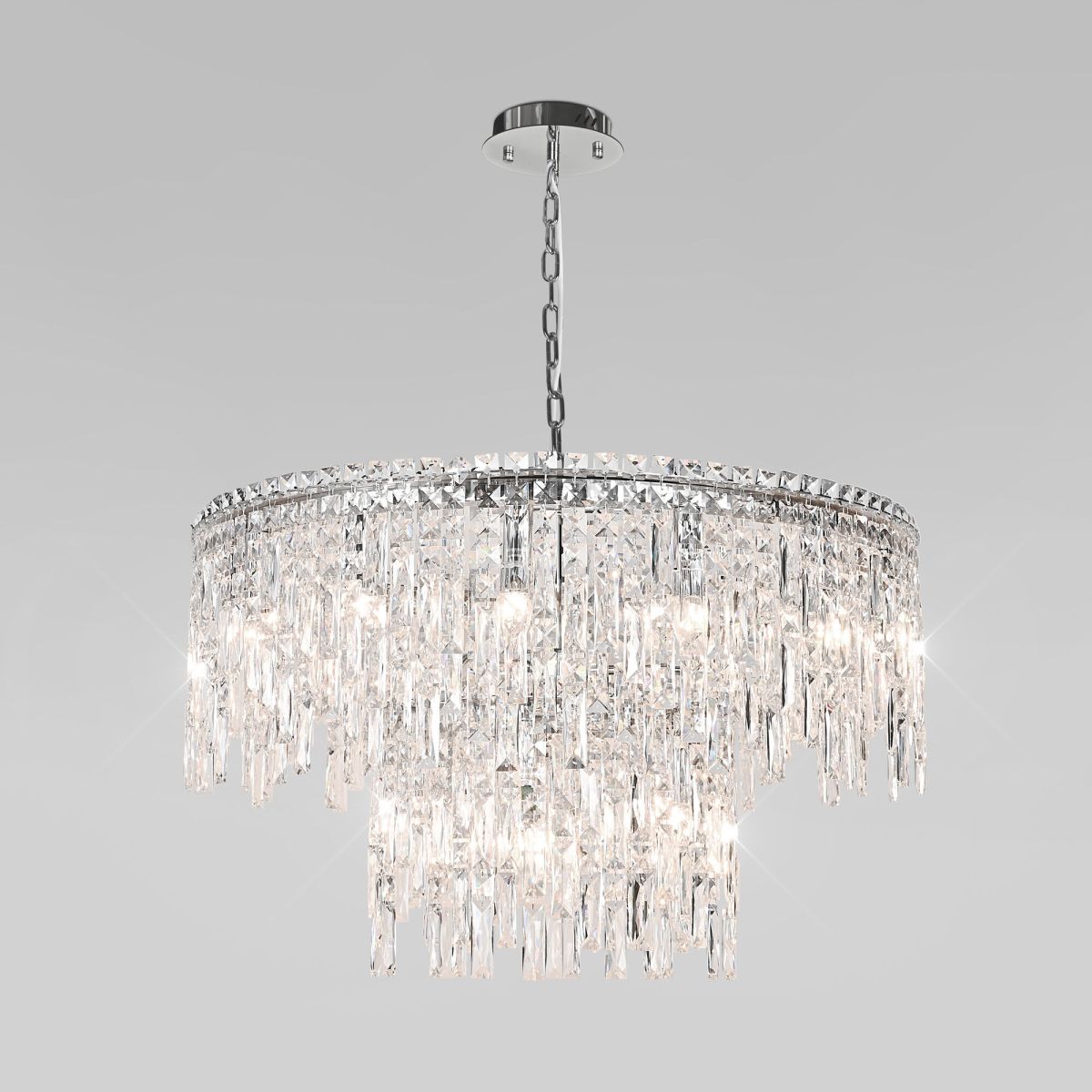 Подвесная люстра Eurosvet Blitz 60160 хром/ прозрачный хрусталь Strotskis Smart a065324 Подвесная люстра Eurosvet Blitz 60160 хром/ прозрачный хрусталь Strotskis Smart a065324