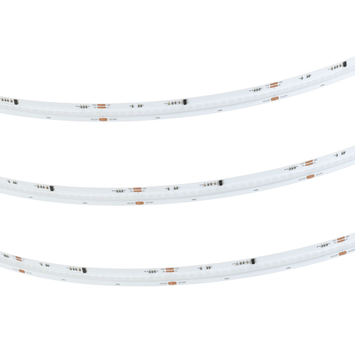 Светодиодная лента Arlight SPI-COB-X630-12mm 24V RGB-PX63 (11 W/m, IP20, 5m) 043886