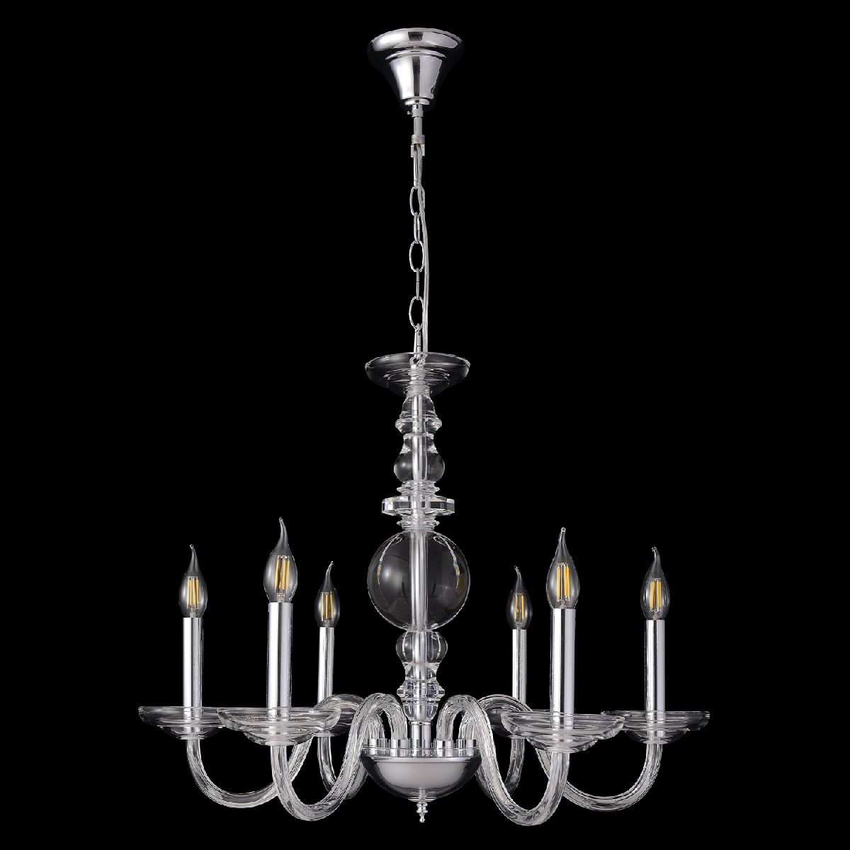 Подвесная люстра Crystal Lux ARABESQUE SP6 CHROME Подвесная люстра Crystal Lux ARABESQUE SP6 CHROME