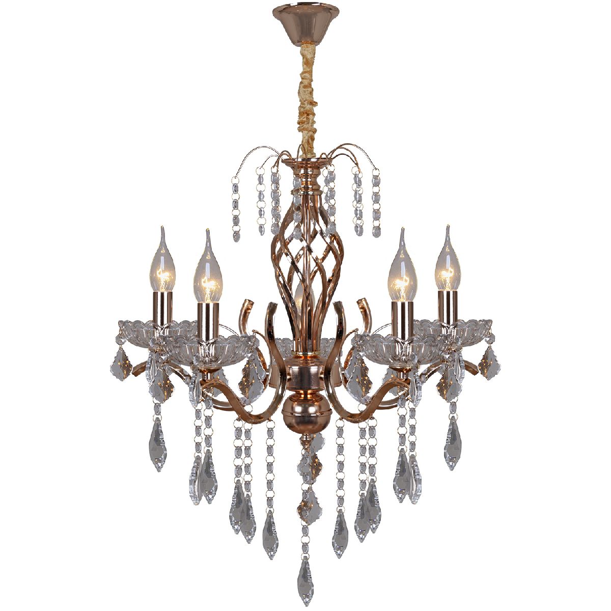 Подвесная люстра Reluce 06315-0.4-05 FGD+CL Подвесная люстра Reluce 06315-0.4-05 FGD+CL