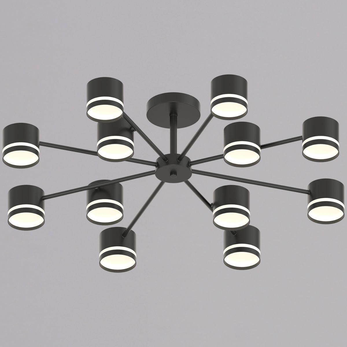 Люстра на штанге Reluce 89730-0.3-12 GX53 BK