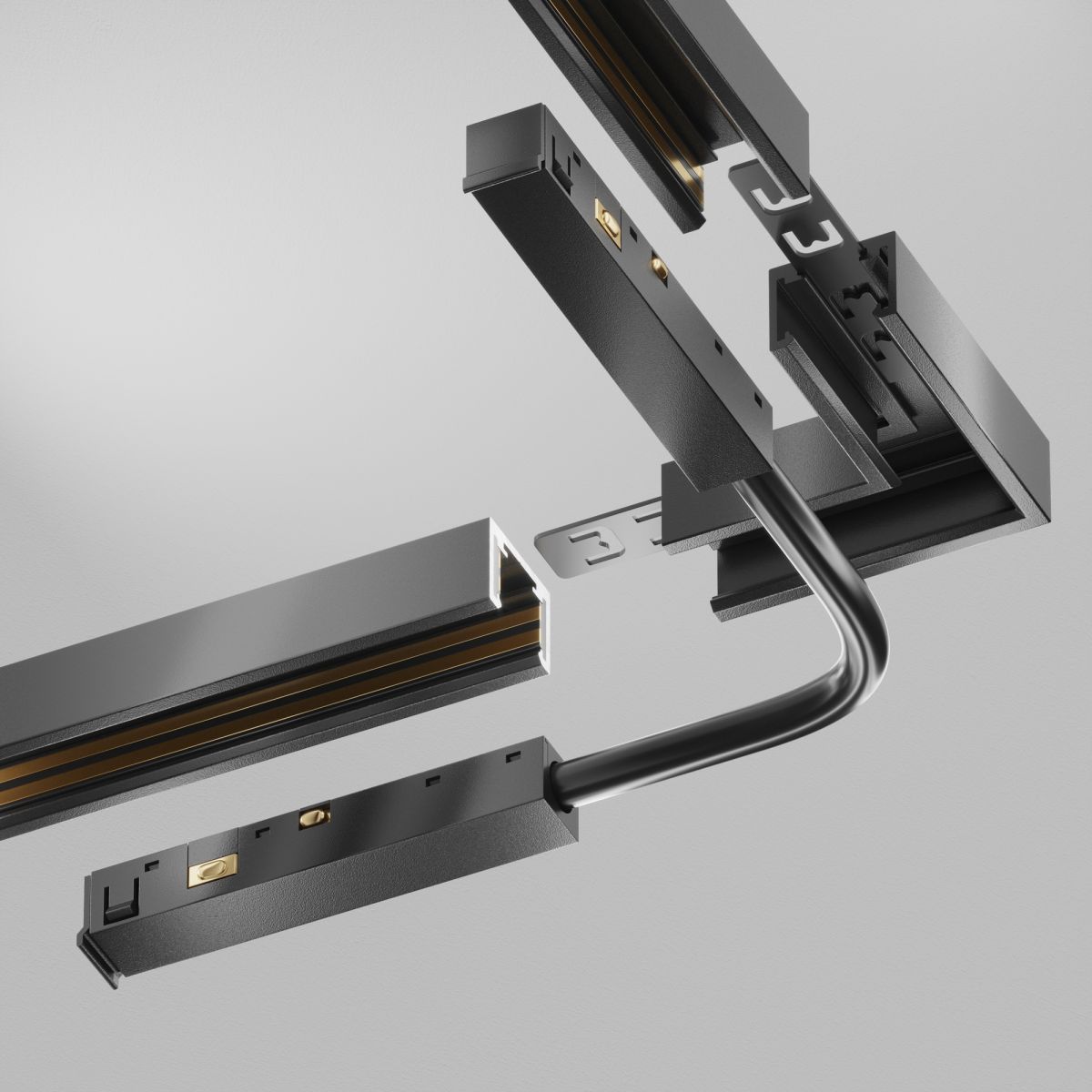 Коннектор питания шарнирный Exility X Maytoni TRA239CS-42B