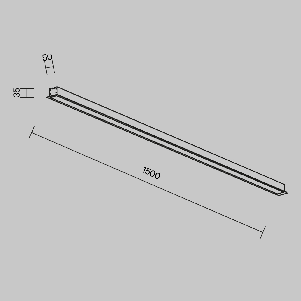 Линейный встраиваемый светильник Maytoni Technical LL313014