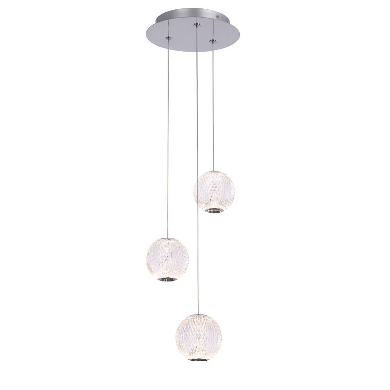 Подвесной светильник Delight Collection MD20001012 MD20001012-3A chrome Подвесной светильник Delight Collection MD20001012 MD20001012-3A chrome