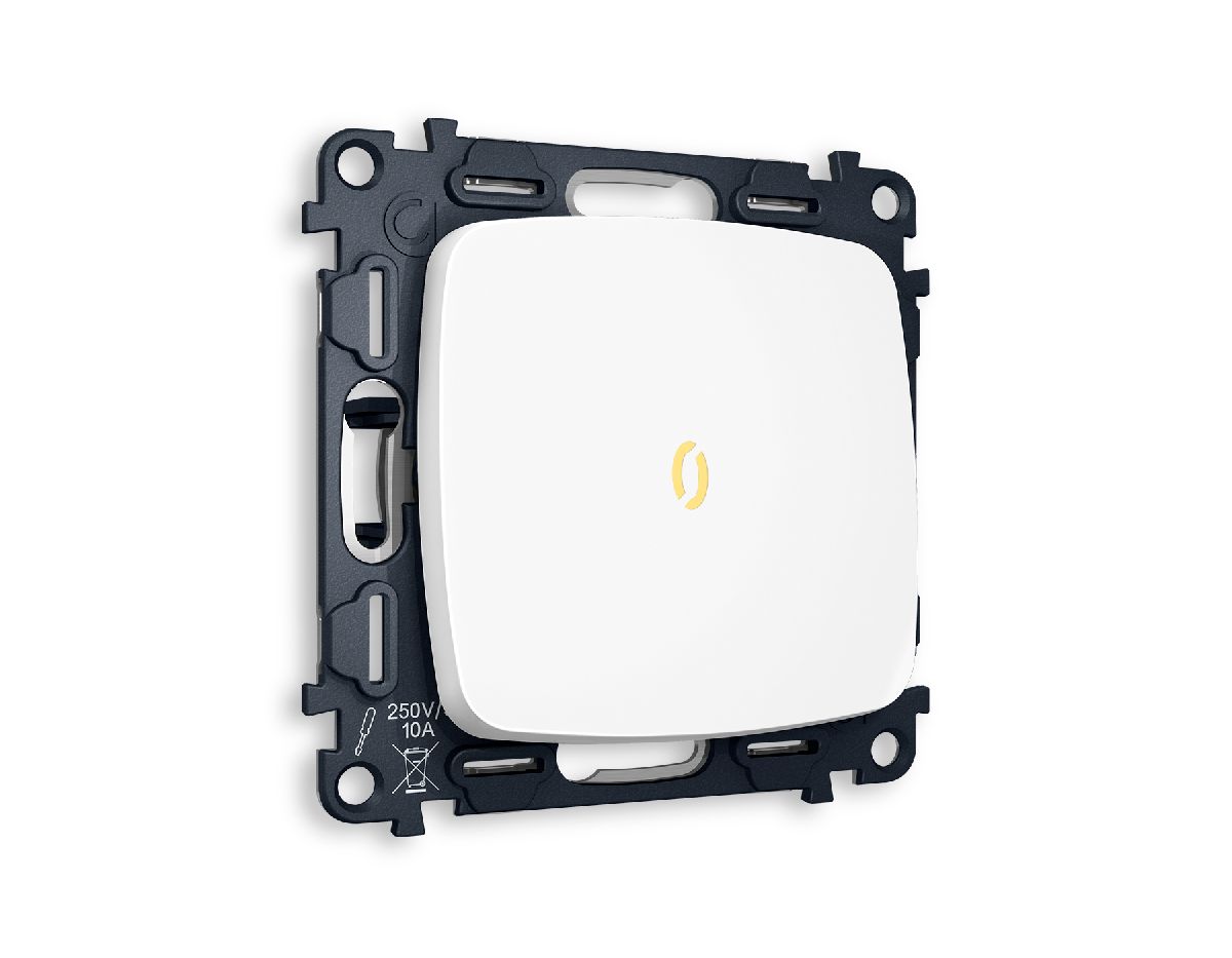 Комплект механизма 1-кл выключателя с подсветкой Ambrella Volt Omega MO122010