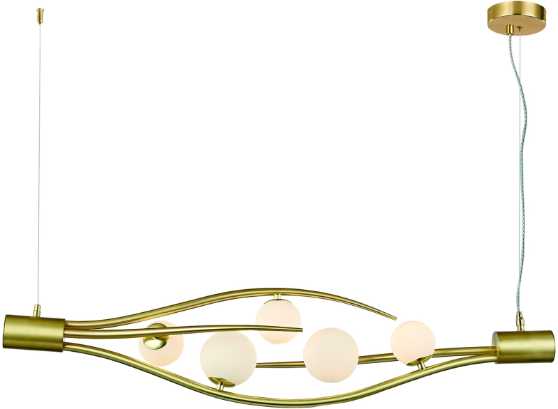 Подвесная люстра Indigo Flusso 11025/5P Gold V000230 Подвесная люстра Indigo Flusso 11025/5P Gold V000230