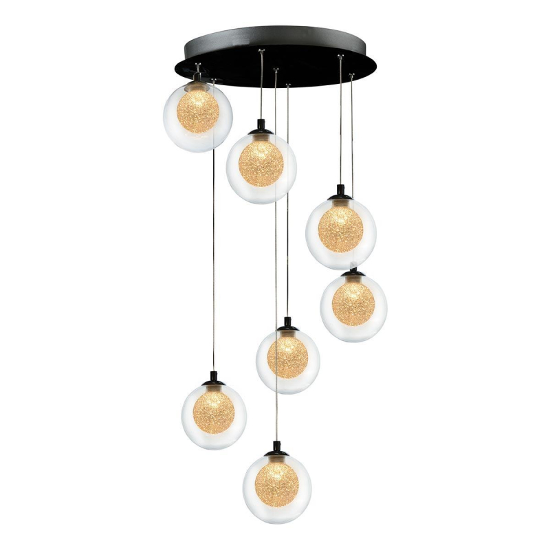 Подвесная светодиодная люстра iLedex Oblivion C4457-7R CR Подвесная светодиодная люстра iLedex Oblivion C4457-7R CR