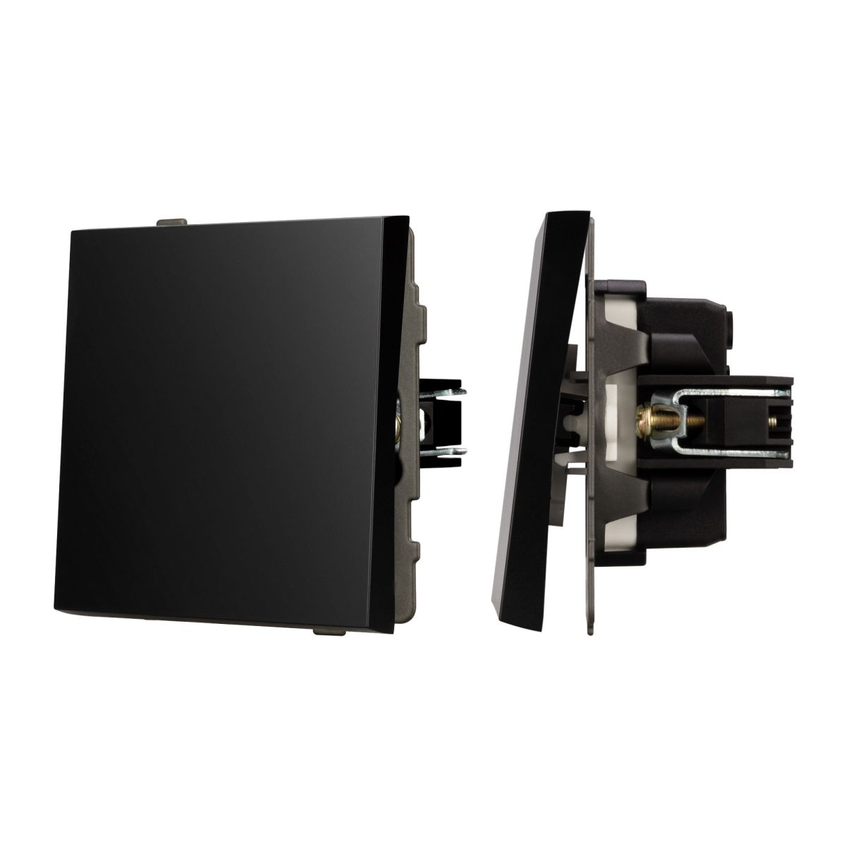 Механизм выключателя одноклавишный непроходной Arlight SWT-TENDO-MK01-PL-BK (230V, 10A) 054035