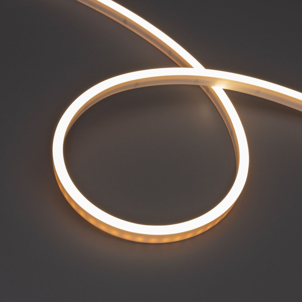 Светодиодная герметичная лента Arlight WAVE-SIDE-PU-A120-06x12mm 24V Warm2700 (8 W/m, IP68, 5m, wire x2) 052420