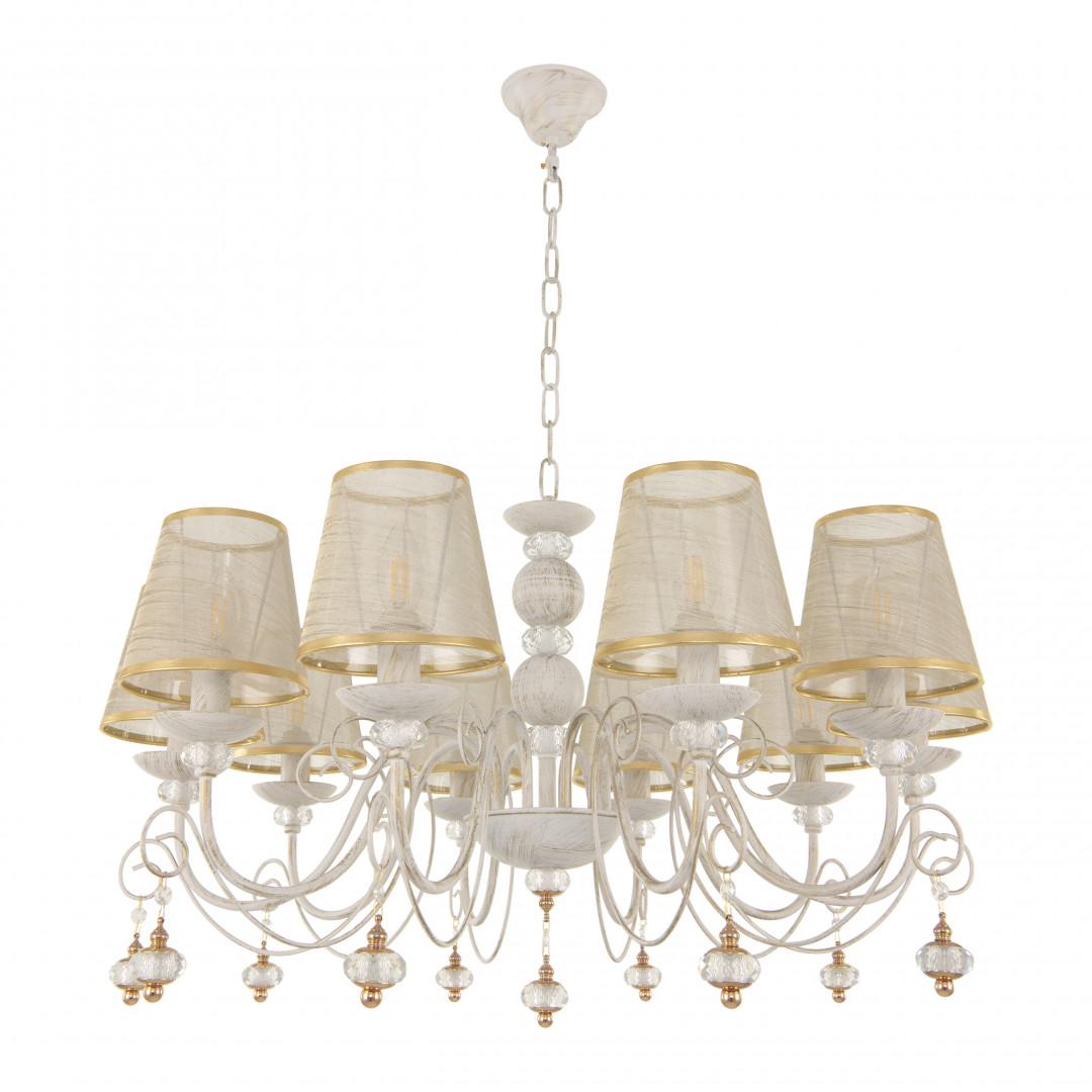 Подвесная люстра Arte Milano 347620/10 WT+G Подвесная люстра Arte Milano 347620/10 WT+G