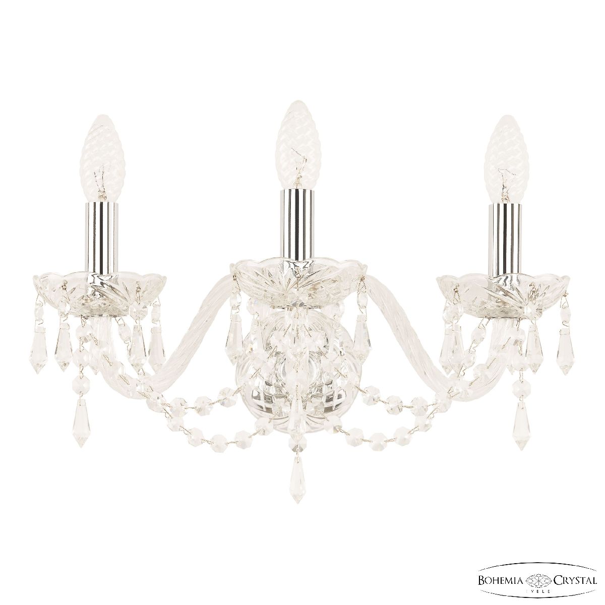 Бра Bohemia Ivele Crystal 104B/3/165 Ni Бра Bohemia Ivele Crystal 104B/3/165 Ni