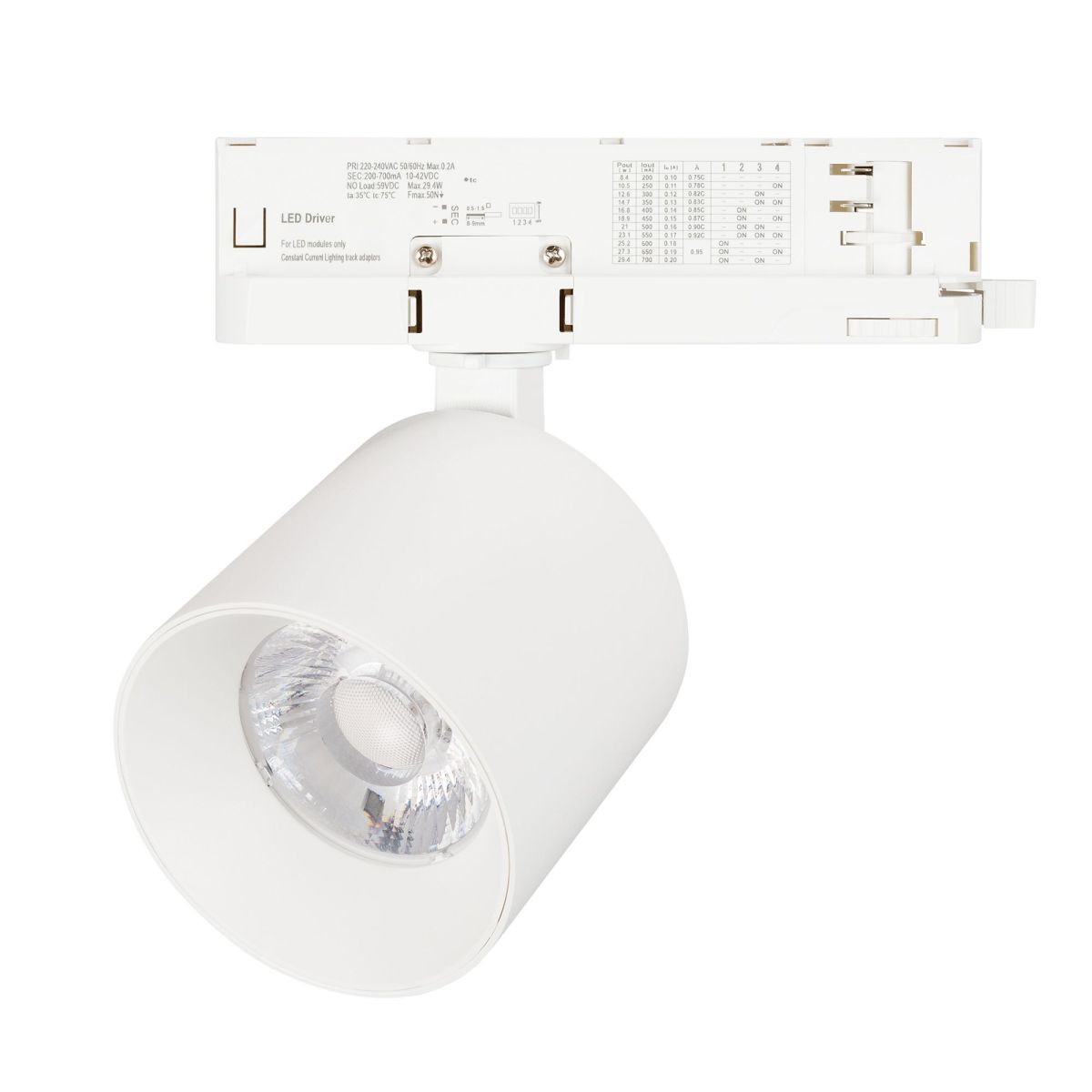 Трековый трехфазный светильник Arlight LGD-DYKE-4TR-R90-26W Day4000 (WH, 50 deg, 230V) 052287 Трековый трехфазный светильник Arlight LGD-DYKE-4TR-R90-26W Day4000 (WH, 50 deg, 230V) 052287