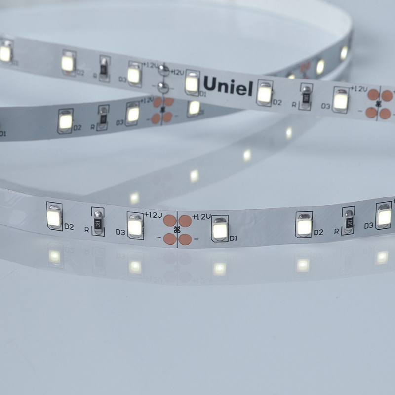 Светодиодная лента Uniel ULS-M11-2835-60LED/m-8mm-IP20-DC12V-4,8W/m-5M-6500K PROFI катушка в герметичной упаковке Светодиодная лента Uniel ULS-M11-2835-60LED/m-8mm-IP20-DC12V-4,8W/m-5M-6500K PROFI катушка в герметичной упаковке
