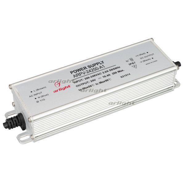 Блок питания Arlight ARPV-24250-A1 24V 250W IP67 10.4A 031514 Блок питания Arlight ARPV-24250-A1 24V 250W IP67 10.4A 031514