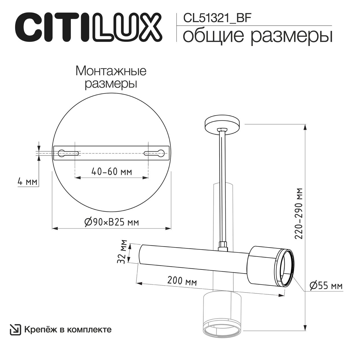 Спот Citilux Vektor CL51321_BF