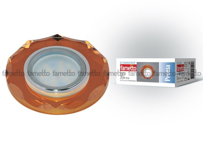 Встраиваемый светильник Fametto Peonia DLS-P105 GU5.3 CHROME/BRONZE Встраиваемый светильник Fametto Peonia DLS-P105 GU5.3 CHROME/BRONZE