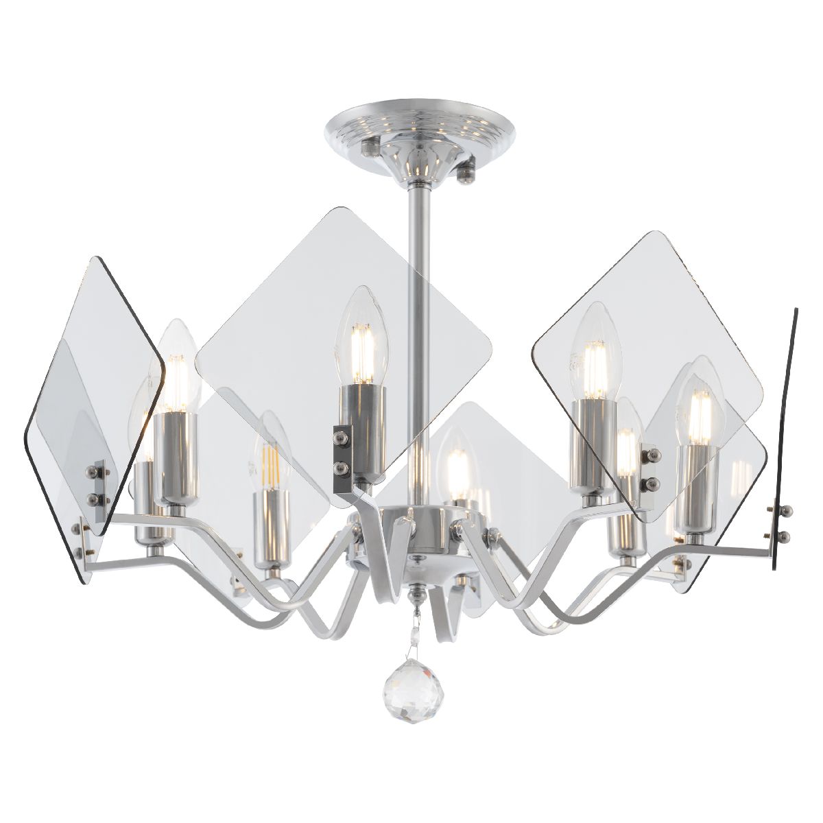 Люстра на штанге Arte Milano Sorrento 375309/8/500 CR Люстра на штанге Arte Milano Sorrento 375309/8/500 CR