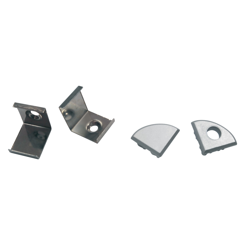 Комплект заглушек и скоб Uniel UFE-N06 SILVER A POLYBAG UL-00000626