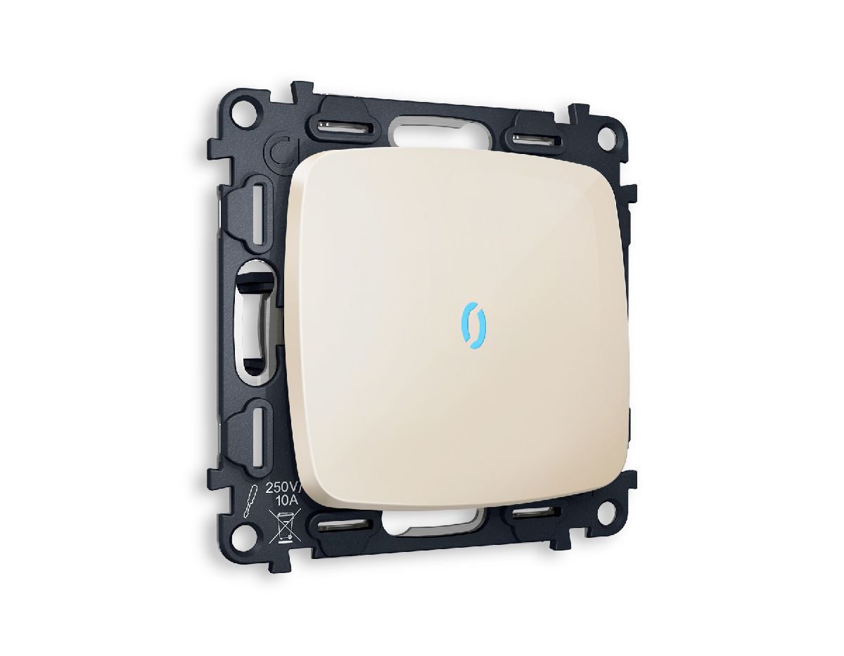 Комплект механизма 1-кл выключателя с подсветкой Ambrella Volt Omega MO302020