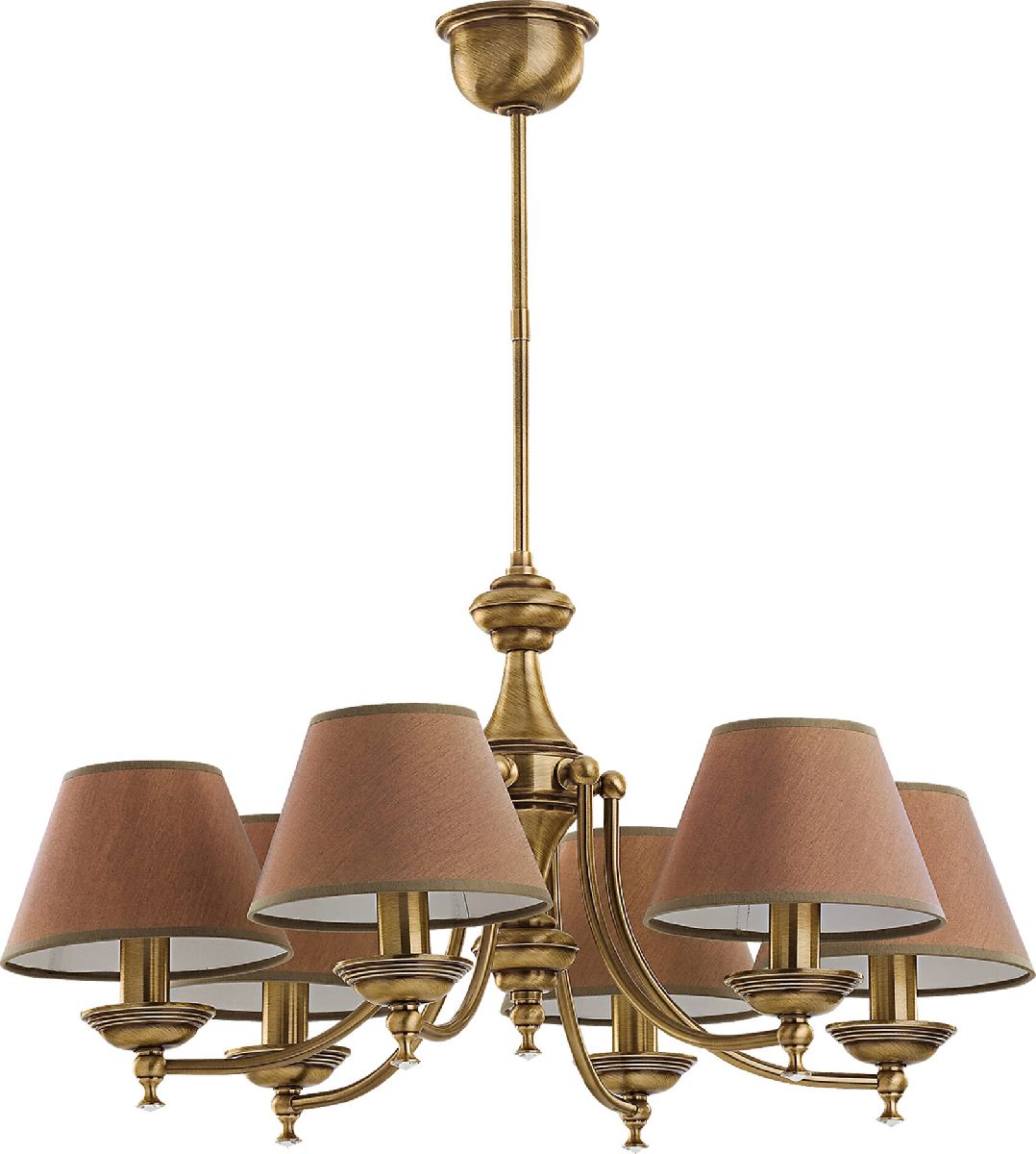 Люстра на штанге Kutek San Marino Lampshade SAN-ZW-6(P/A)CR Люстра на штанге Kutek San Marino Lampshade SAN-ZW-6(P/A)CR