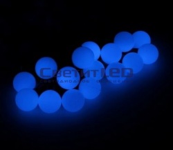 Гирлянда Синяя "Шарики 15мм", 20м, провод темный, 200LED, 8 режимов, 220V, IP44