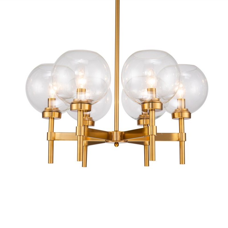 Люстра на штанге Delight Collection Jade KM1106P-6 brass Люстра на штанге Delight Collection Jade KM1106P-6 brass