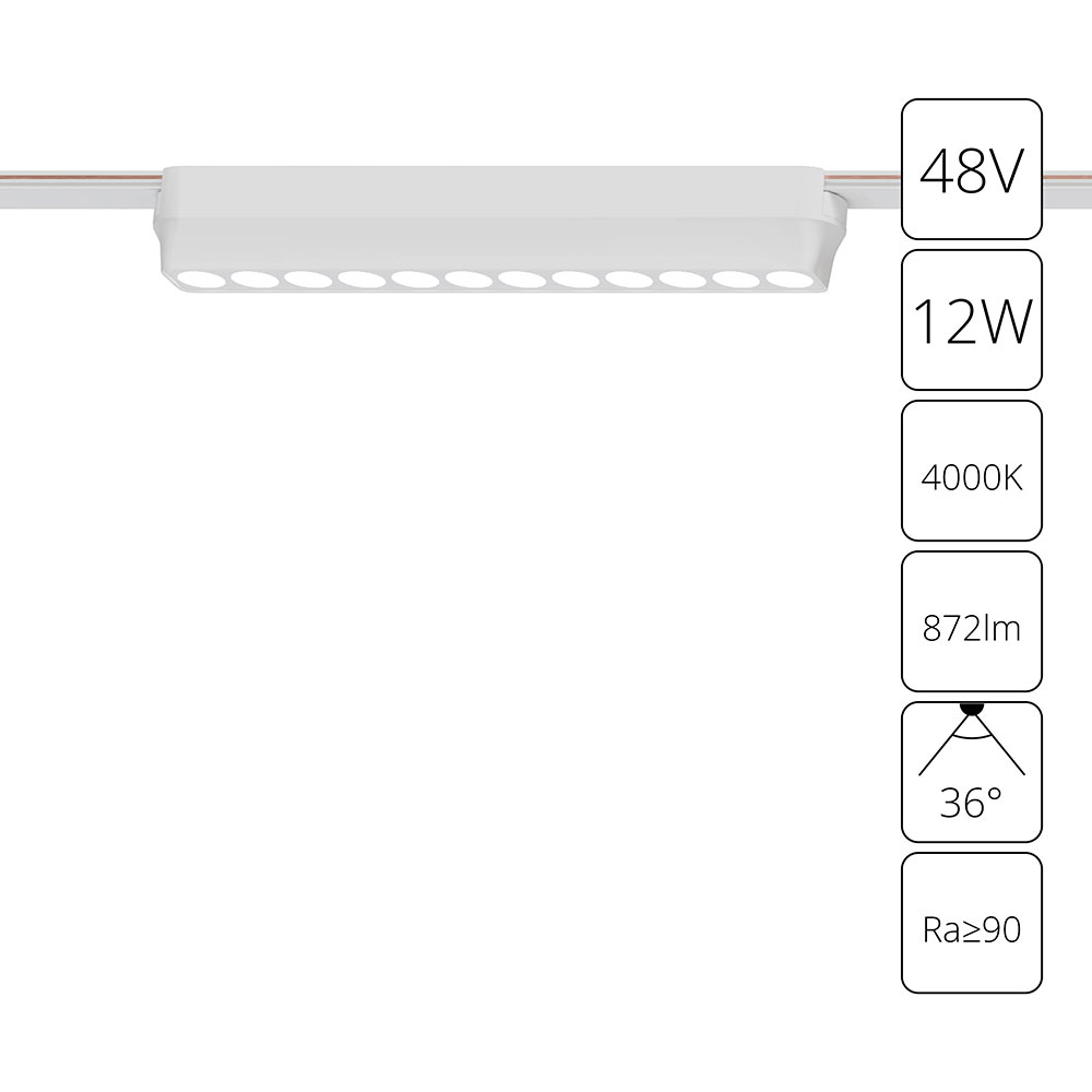 Трековый магнитный светильник Arte Lamp Rapid A6154PL-1WH Трековый магнитный светильник Arte Lamp Rapid A6154PL-1WH